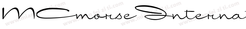MCmorse International字体转换